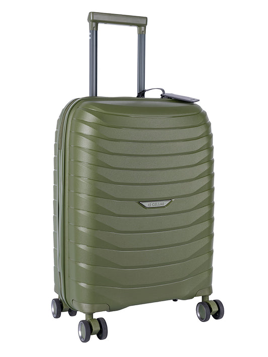 Cellini Grande 4-Wheel Carry-On Trolley Case | Green