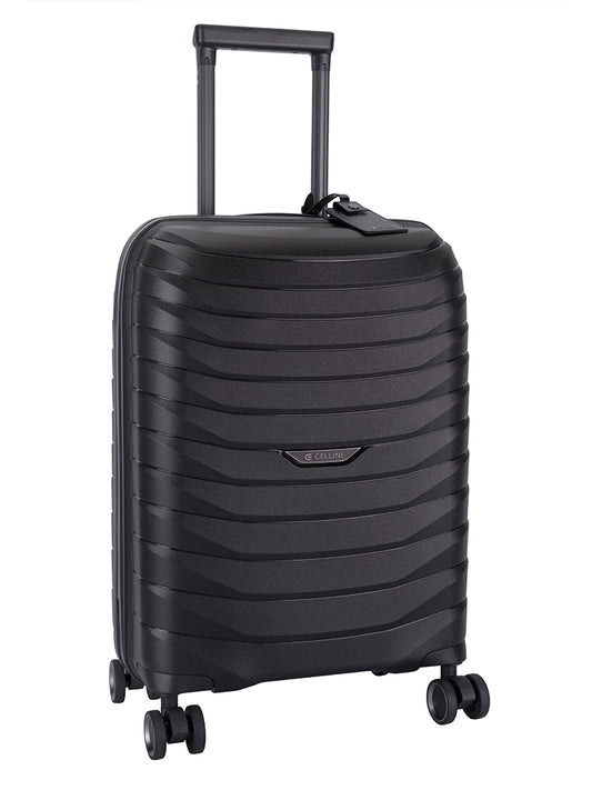 Cellini Grande 4-Wheel Carry-On Trolley Case | Black