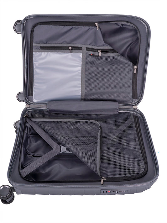 Cellini Grande 4-Wheel Carry-On Trolley Case | Grey