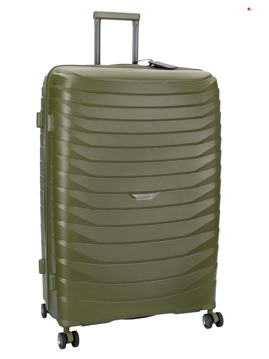 Cellini Grande Xtra Large 4 Wheel Trolley Case | Army Green