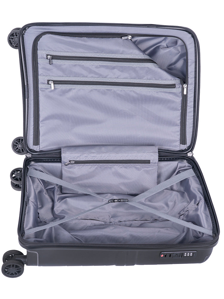 Cellini Guardlite 4 Wheel Carry On Trolley | Black