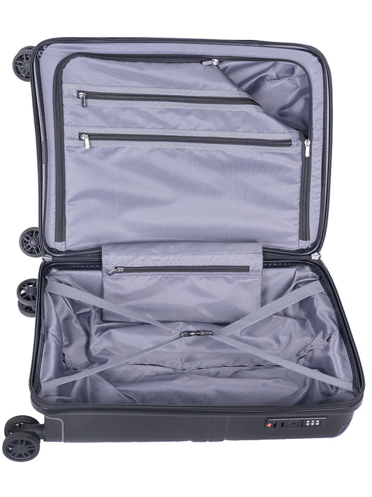 Cellini Guardlite 4 Wheel Carry On Trolley | Black