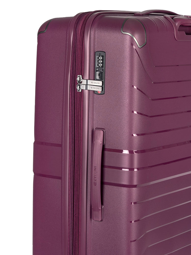 Cellini Guardlite Large 4 Wheel Trolley Case | Mauve