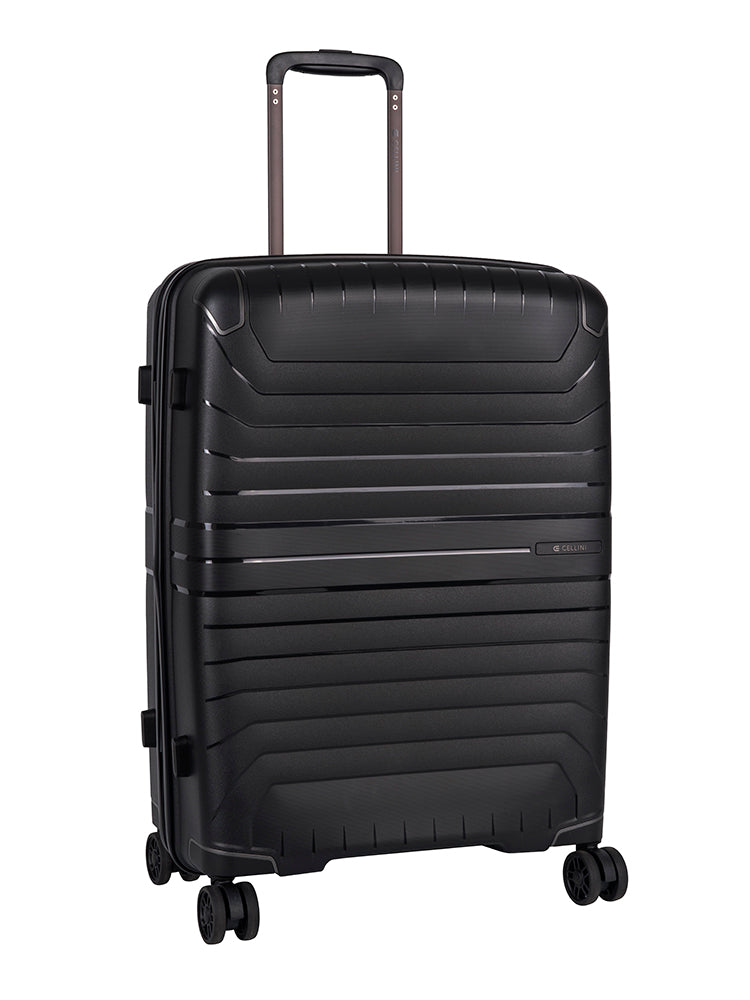 Cellini Guardlite Medium 4 Wheel Trolley Case | Black