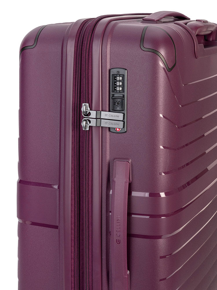 Cellini Guardlite Medium 4 Wheel Trolley Case | Mauve