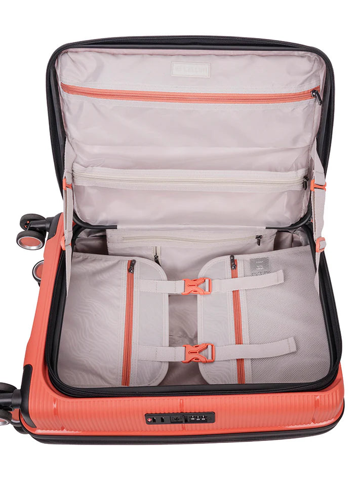 Cellini Ipak 4 Wheel Carry On Trolley Case | Coral