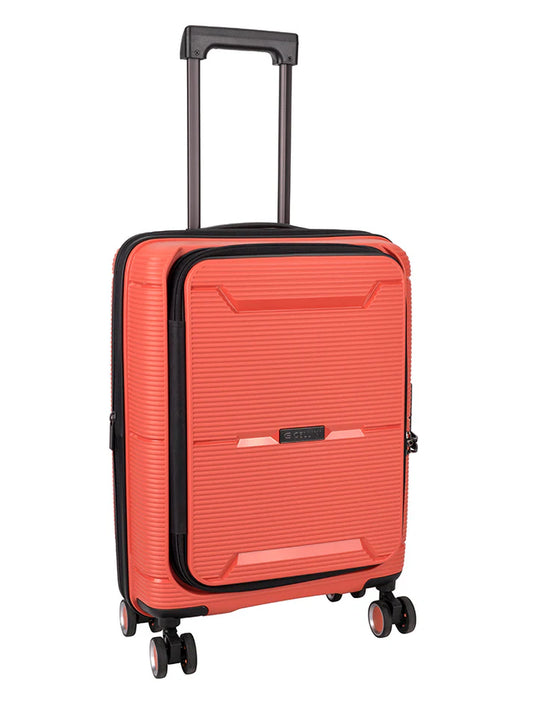 Cellini Ipak 4 Wheel Carry On Trolley Case | Coral