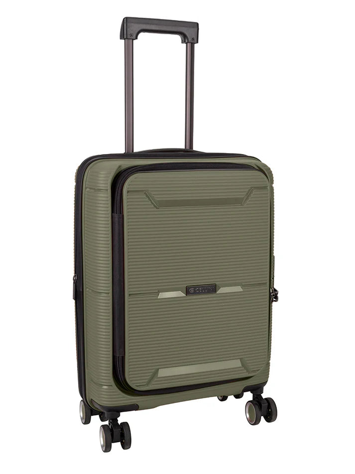 Cellini Ipak 4 Wheel Carry On Trolley Case | Green