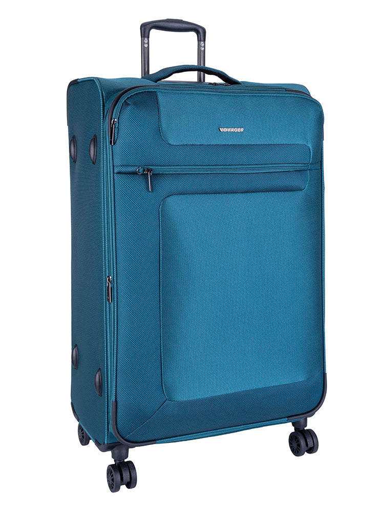 Voyager Istria Large 4 Wheel Trolley Case | Teal