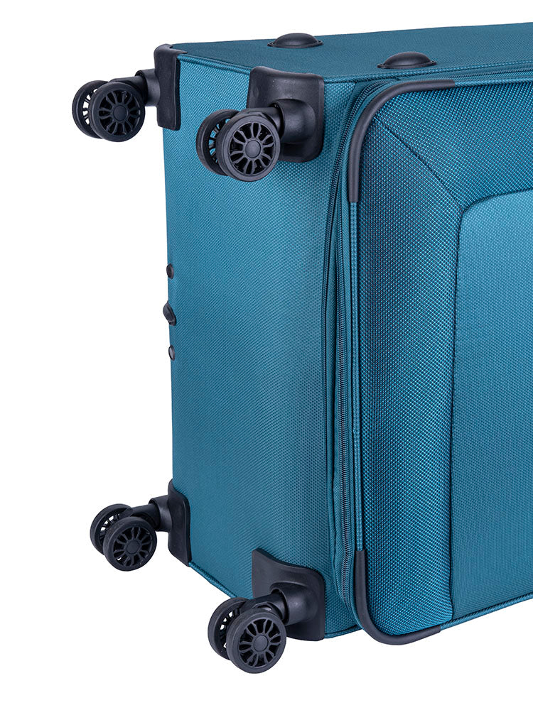 Voyager Istria Large 4 Wheel Trolley Case | Teal