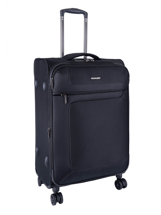 Voyager Istria Medium 4 Wheel Trolley Case | Black