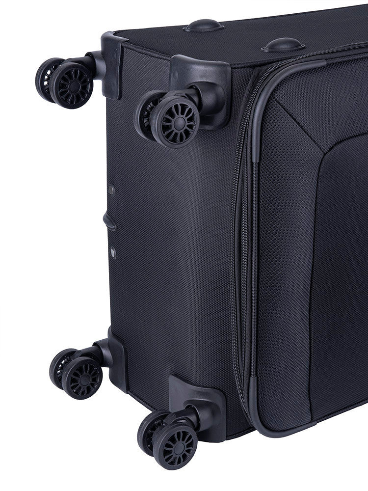 Voyager Istria Medium 4 Wheel Trolley Case | Black