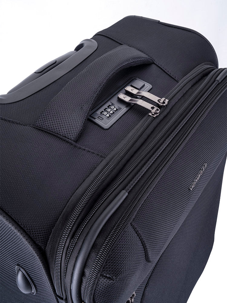 Voyager Istria Medium 4 Wheel Trolley Case | Black