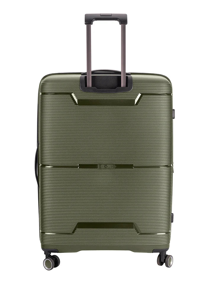 Cellini Ipak Large 4 Wheel Trolley Case | Green