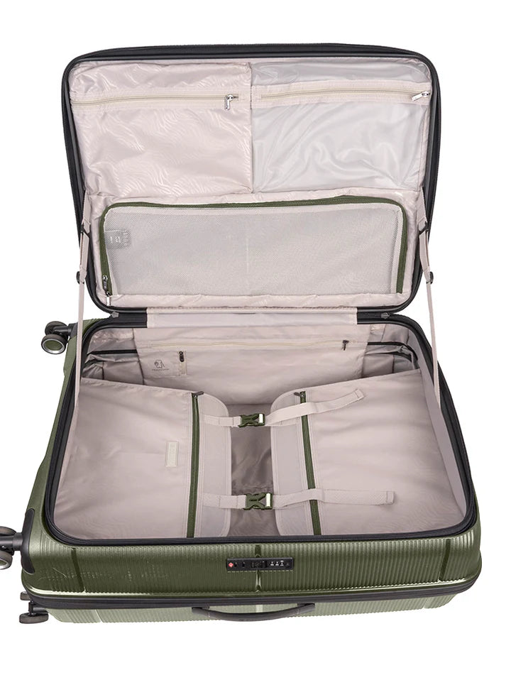 Cellini Ipak Large 4 Wheel Trolley Case | Green