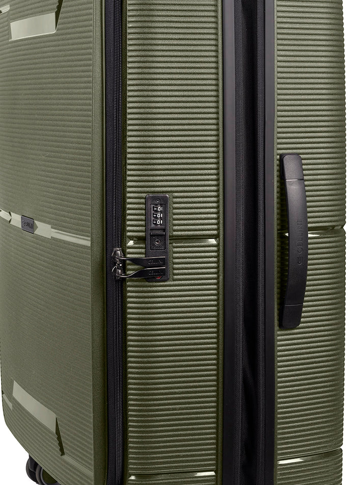 Cellini Ipak Large 4 Wheel Trolley Case | Green