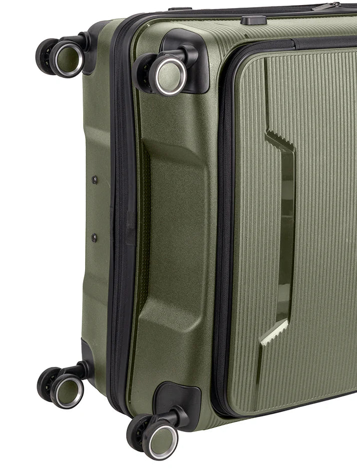 Cellini Ipak Large 4 Wheel Trolley Case | Green