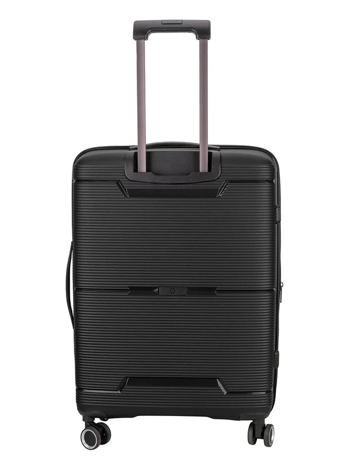 Cellini Ipak Medium 4 Wheel Trolley Case | Black