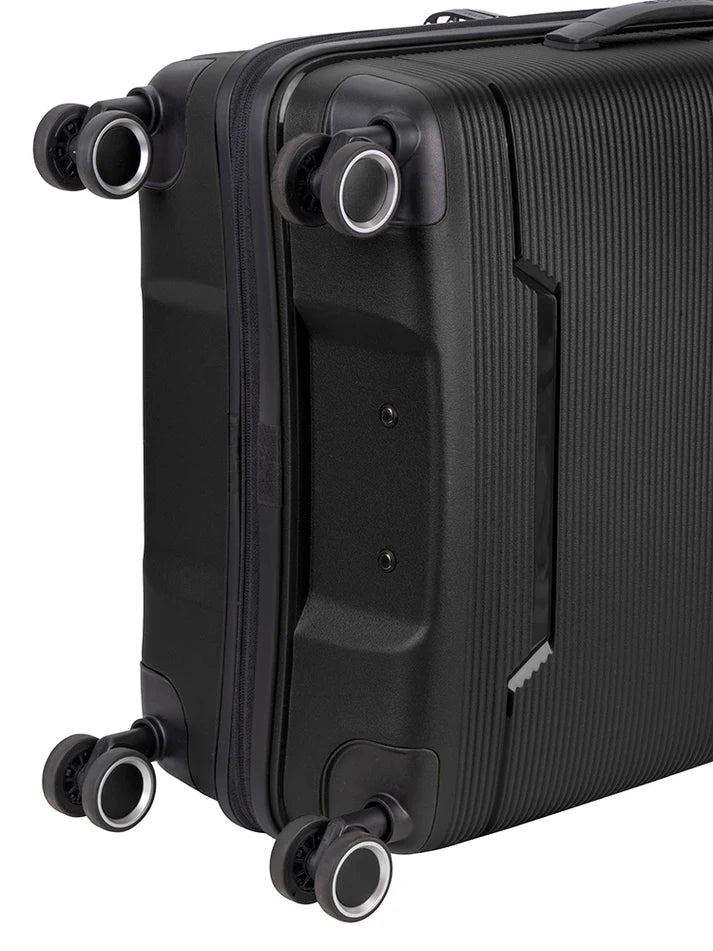 Cellini Ipak Medium 4 Wheel Trolley Case | Black