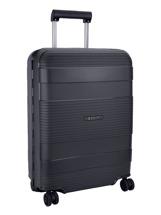 Cellini Safetech Zipperless Lock Wheel Carry On Trolley | Black