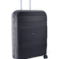 Cellini Safetech Zipperless Lock Medium 4 Wheel Trolley Case | Black