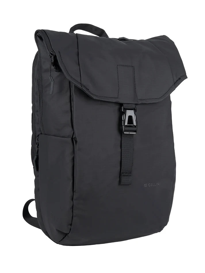 Cellini Sidekick Water Resistant Fold-over Backpack | Black
