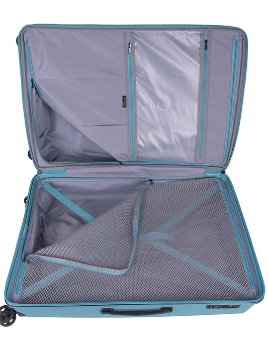 Cellini Starlite Large 4 Wheel Trolley Case | Chambray Blue
