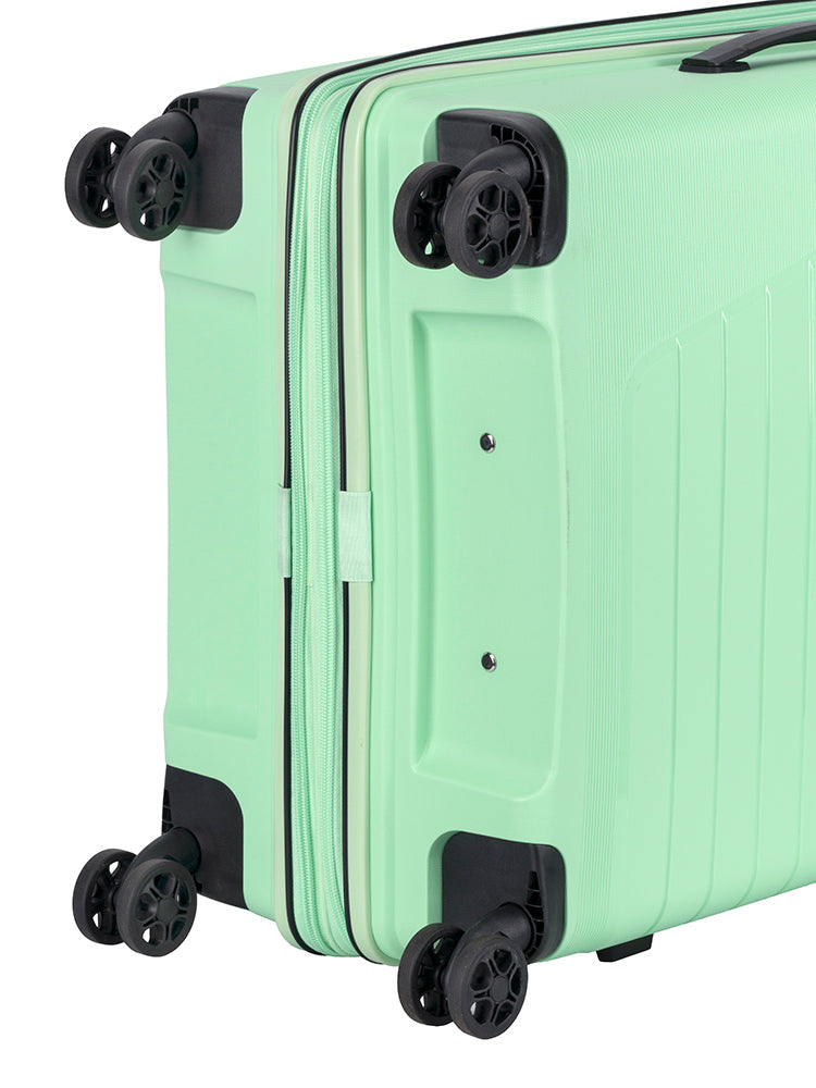 Cellini Starlite Medium 4 Wheel Trolley Case | Light Green