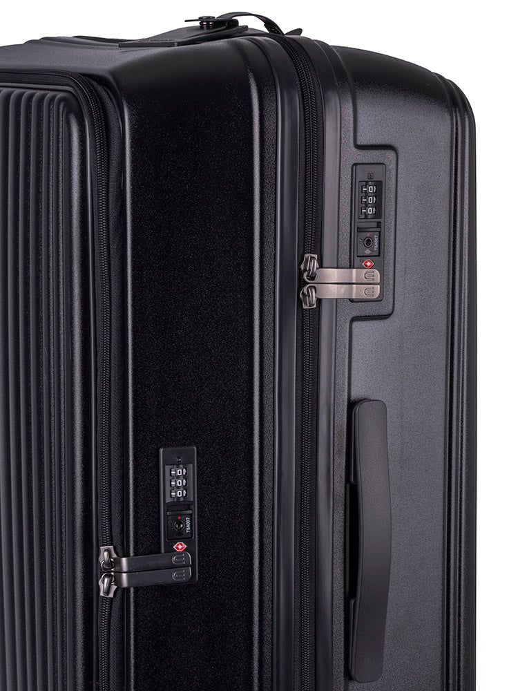 Cellini Tri Pak Large 4 Wheel Trolley Case | Black