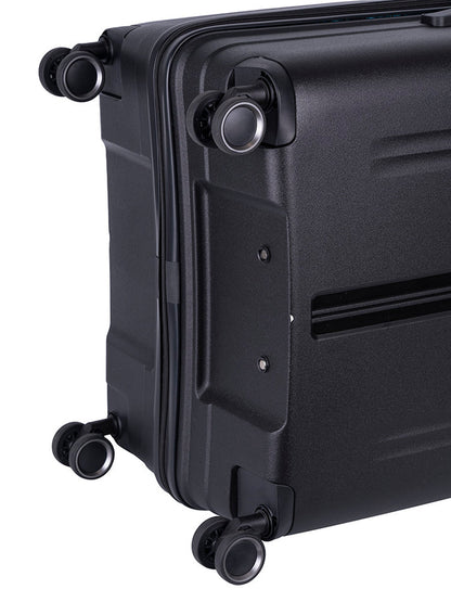 Cellini Xpedition Large Volume 4 Wheel Trolley Trunk | Black