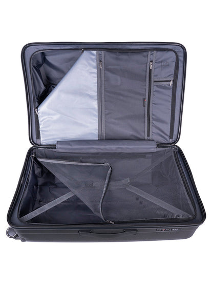 Cellini Xpedition Large Volume 4 Wheel Trolley Trunk | Black