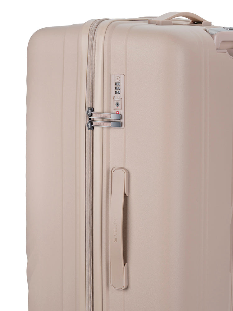 Xpedition Large Volume 4 Wheel Trolley Trunk | Champagne