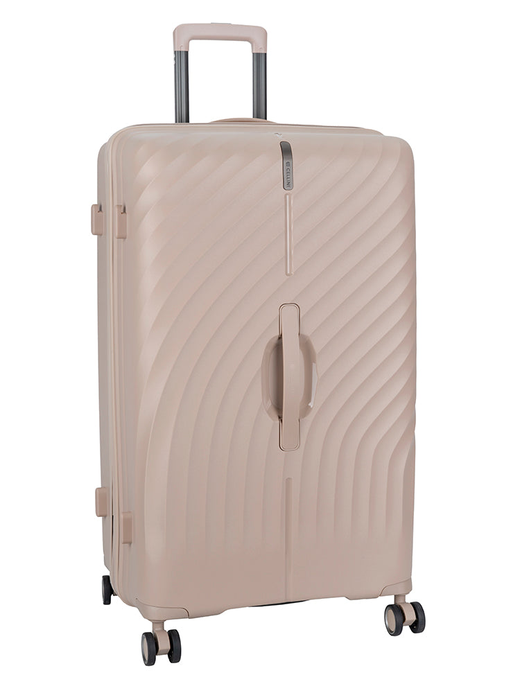 Xpedition Large Volume 4 Wheel Trolley Trunk | Champagne