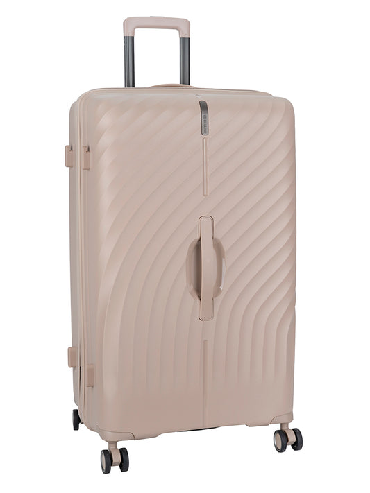 Xpedition Large Volume 4 Wheel Trolley Trunk | Champagne