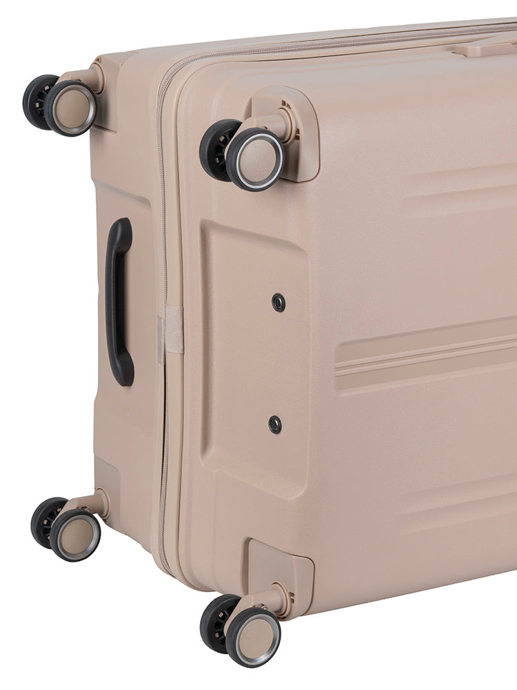Xpedition Large Volume 4 Wheel Trolley Trunk | Champagne