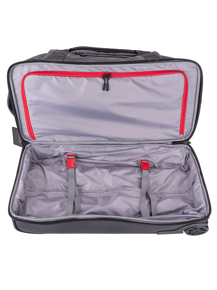 Cellini Xplorer Medium Double Decker Trolley Duffel with Oversized Fastline All Terrain Wheels | Black