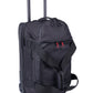 Cellini Xplorer Small Double Decker Trolley Duffel with Oversized Fastline All Terrain Wheels | Black