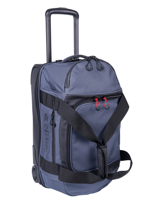 Cellini Xplorer Small Double Decker Trolley Duffel with Oversized Fastline All Terrain Wheels | Blue