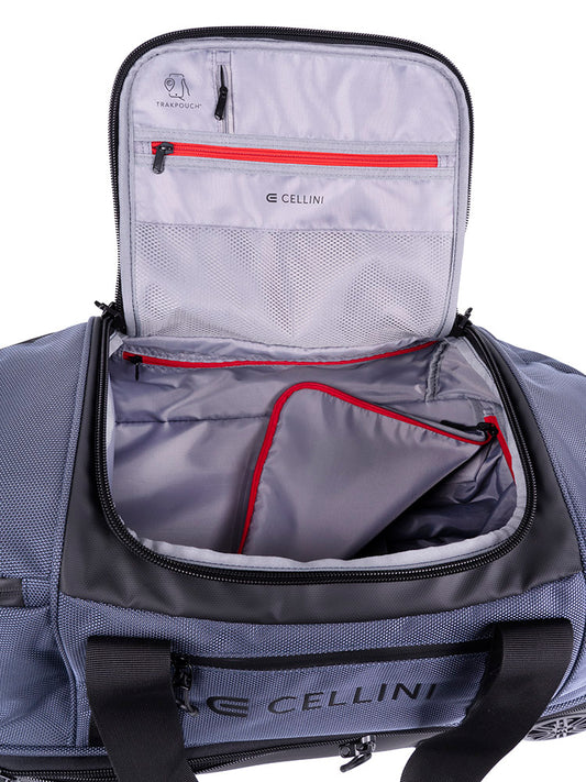 Cellini Xplorer Small Double Decker Trolley Duffel with Oversized Fastline All Terrain Wheels | Blue