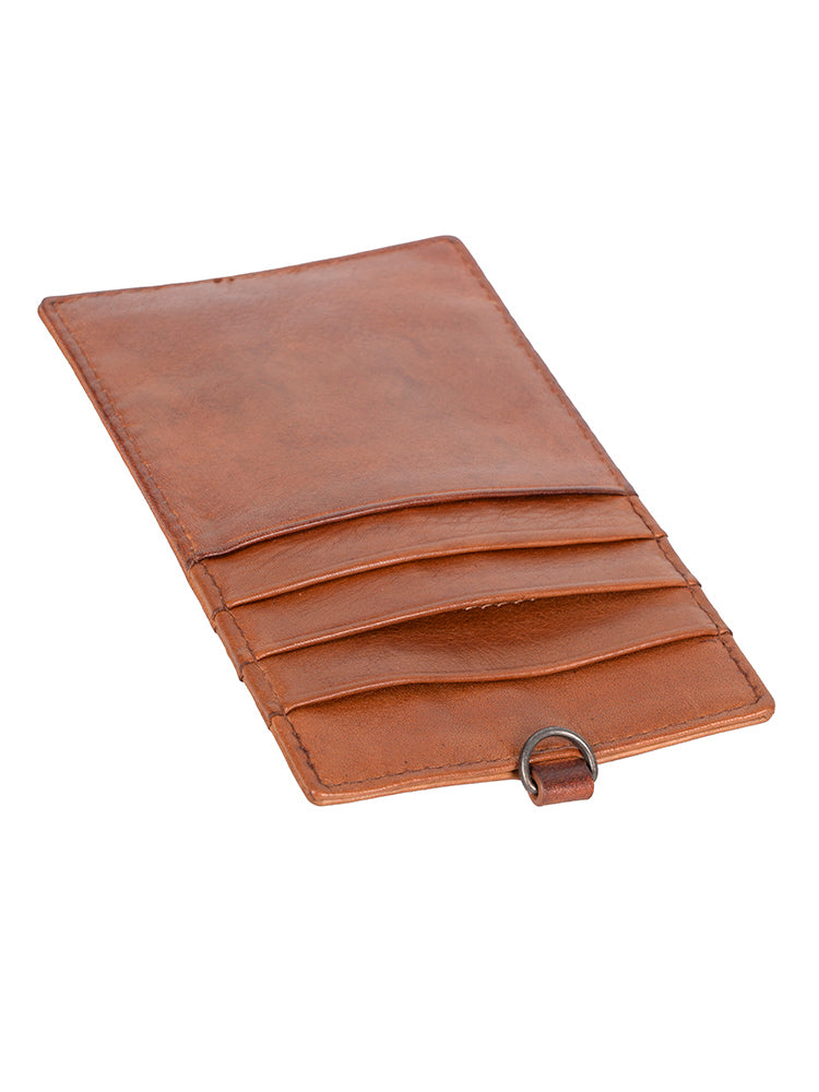 Cellini Diva Neck Sling Card Holder | Cognac