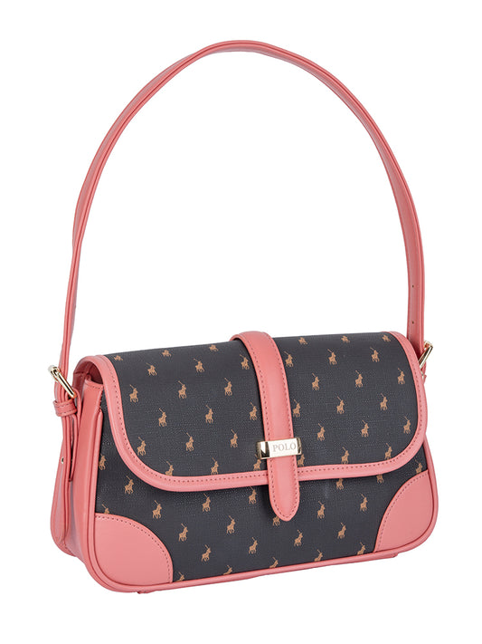 Polo Kelsey Flapover Shoulder Bag | Brown