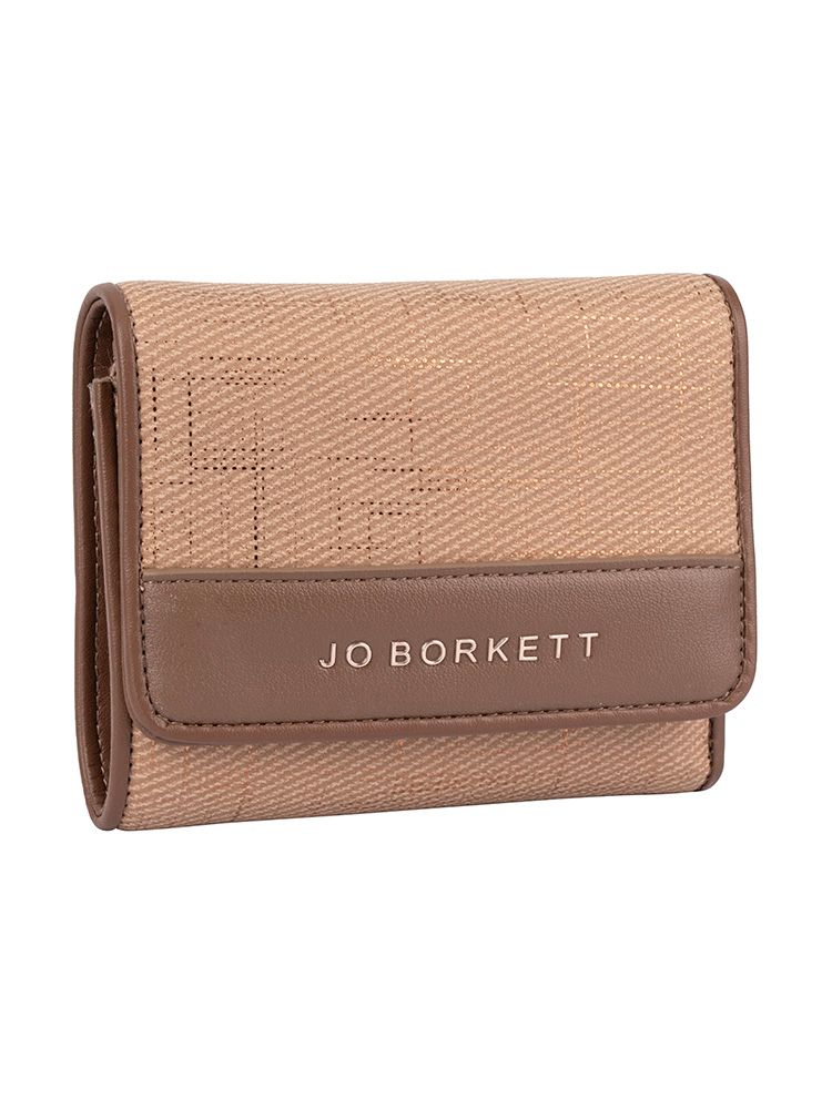 Jo Borkett Blyth Tri-Fold Purse | Brown