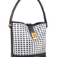 Jo Borkett Jacquard Bucket Bag | Navy