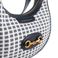 Jo Borkett Jacquard Shoulder Bag | Navy