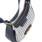 Jo Borkett Jacquard Shoulder Bag | Navy