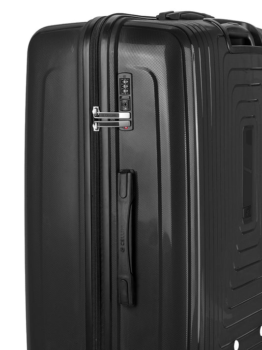 Cellini Flexilite Large 4 Wheel Trolley Case | Black