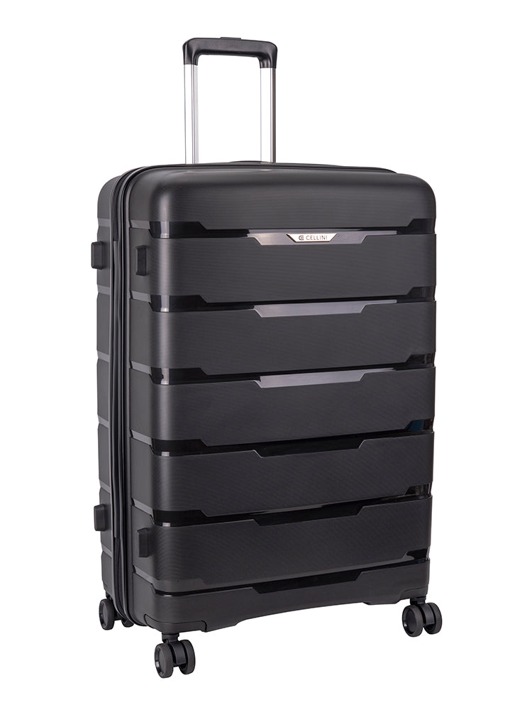 Cellini Rapido Large 4 Wheel Trolley | Black