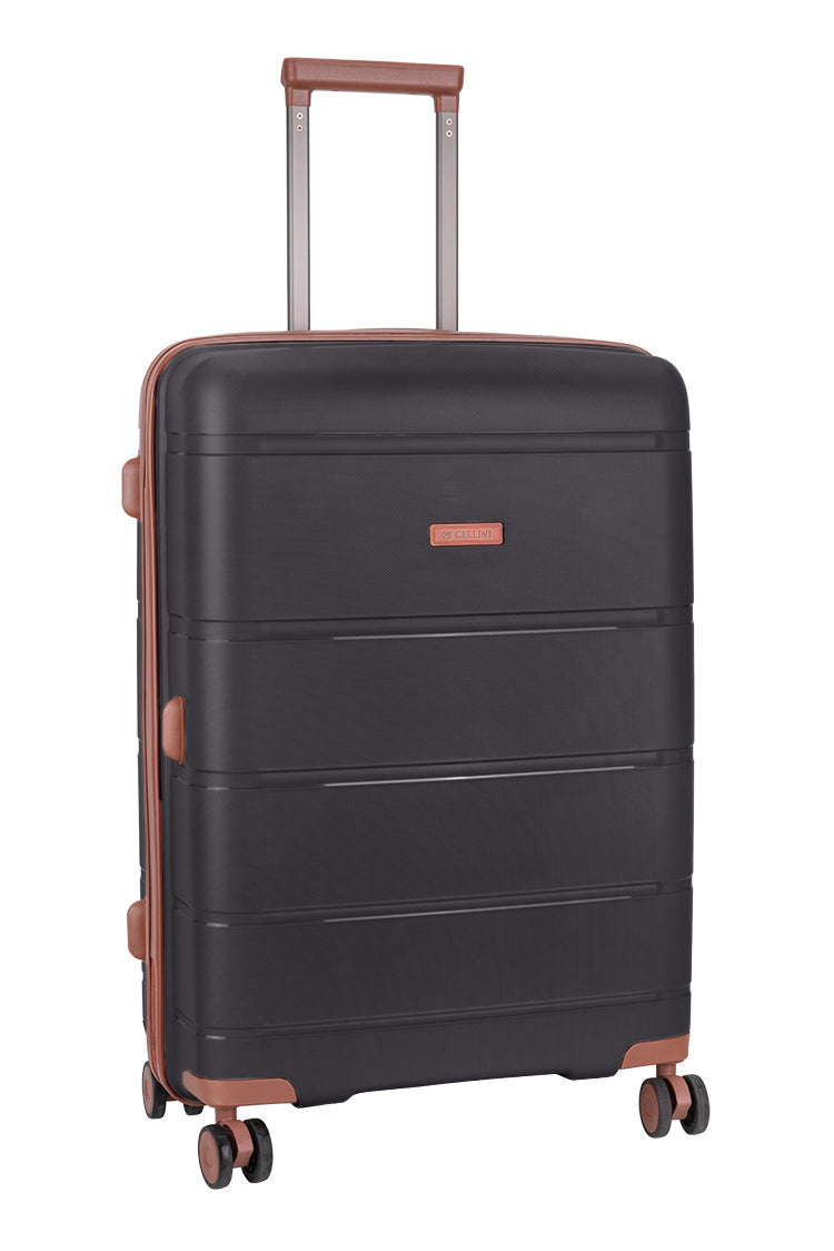 Cellini Monte Carlo Medium 4 Wheel Trolley Case | Black