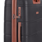 Cellini Monte Carlo Medium 4 Wheel Trolley Case | Black