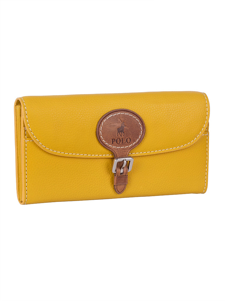 Polo Benton Clutch Purse | Mustard